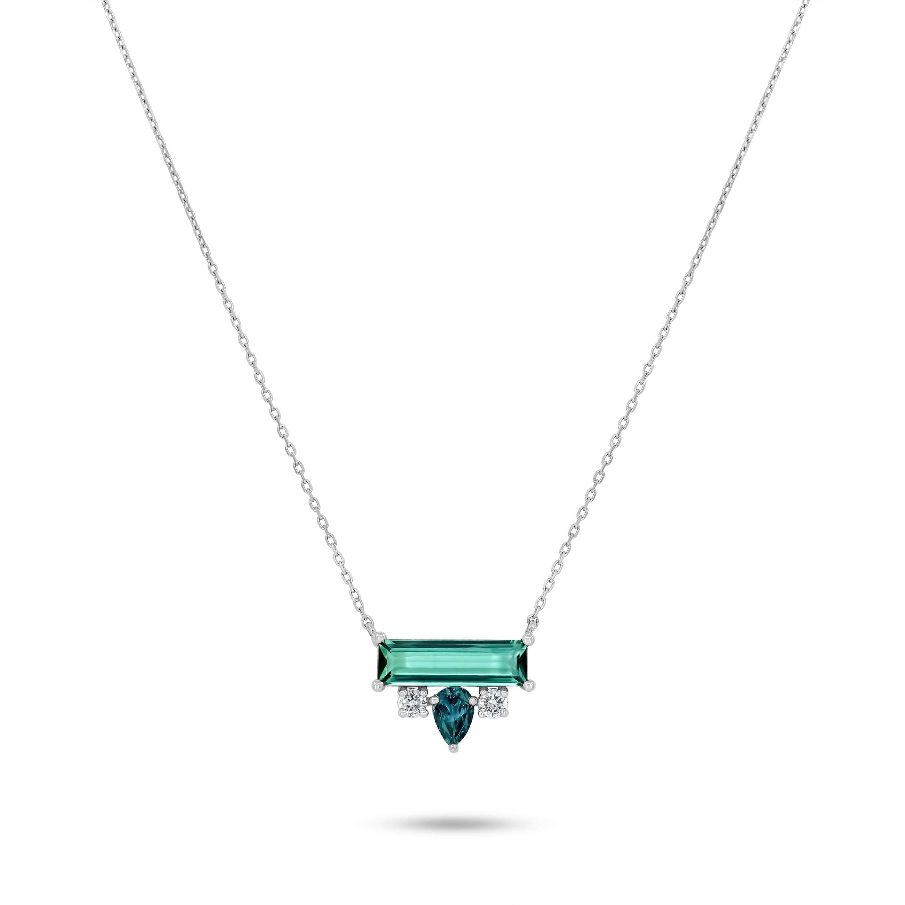 Blue-Green Tourmaline Pendant
