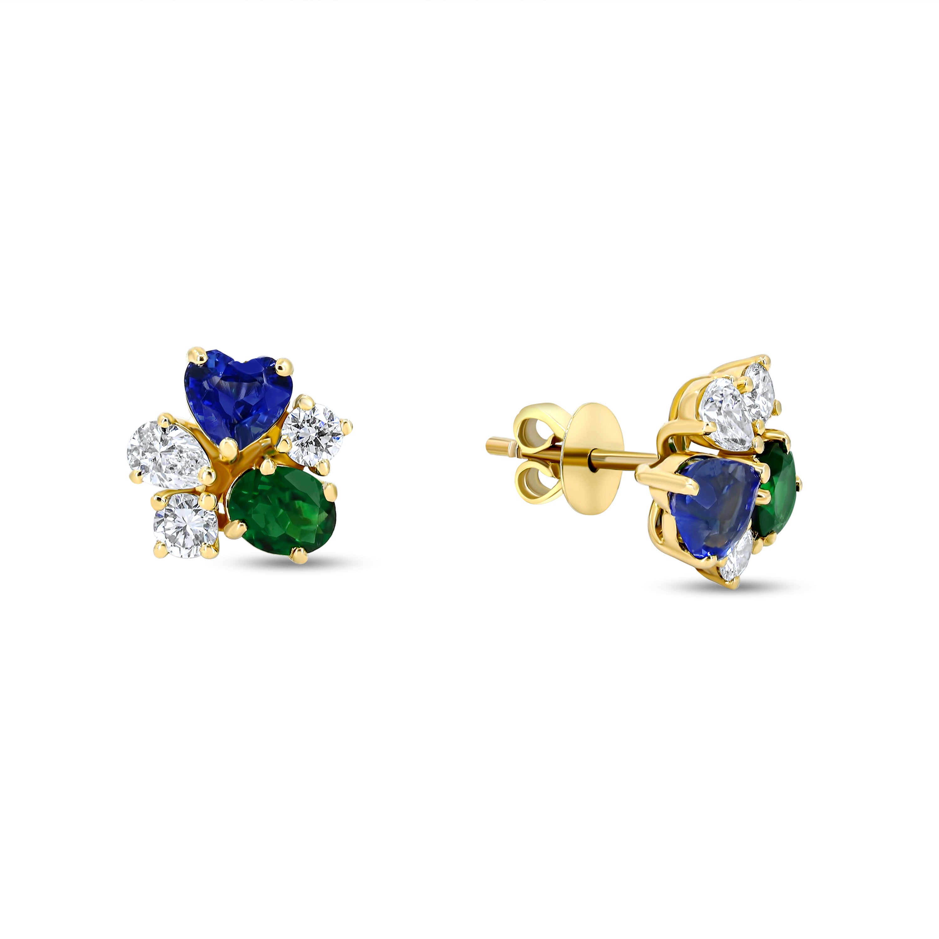Sapphire & Tourmaline earings